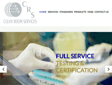 Tablet Screenshot of cleanroomservice.com